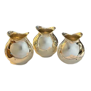 Set of 3 Sterling Silver Bud Vases by American Industrial Designer Eva Zeisel