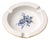 Vintage Porcelain Ashtray with Blue Floral Motif & Gold Rim from Meissen, 1970s For Sale