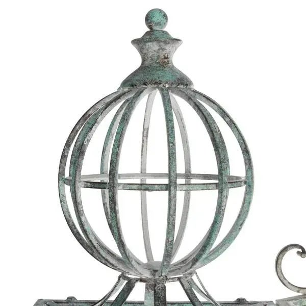 Outdoor Beatrix Arbor - Antique Green For Sale - Image 9 of 11