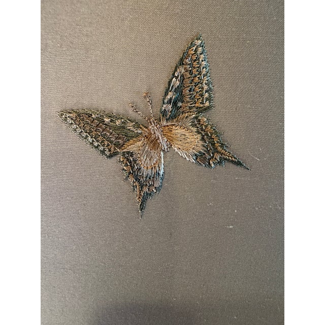 Antique French Giltwood Three-Panel Folding Screen With Hand-Painted Landscapes and Mirror, Circa 1900 For Sale - Image 9 of 9