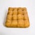 Vintage 60s Biscuit tigger ottomans on rollers. Newly reupholstered in a warm Carmel ultra suede fabric. (Pair) These...