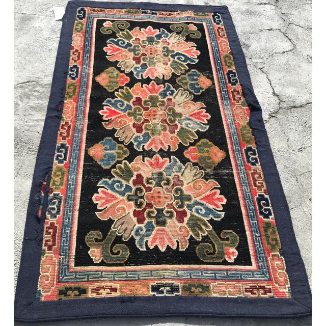 Late 19th Century Tibetan Floral Rug-2′11″ × 5′3″ For Sale - Image 13 of 13