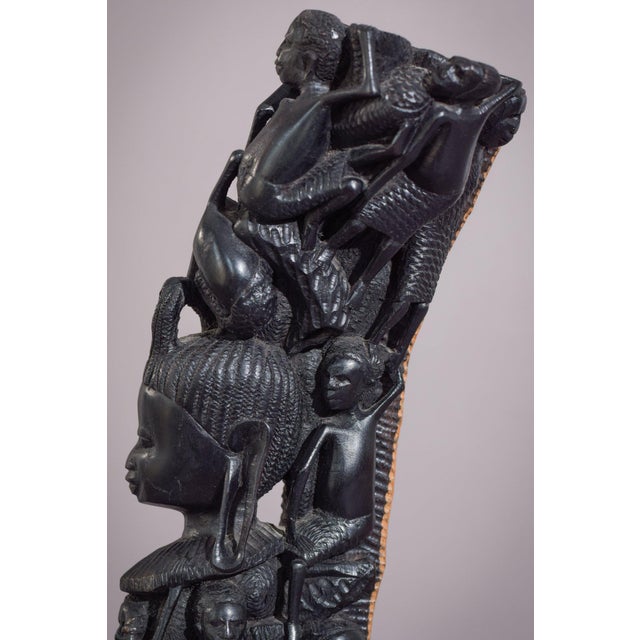Black African Figural Post Carving For Sale - Image 8 of 16