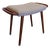 Danish Teak Stool with Shaped Handles, 1960s For Sale