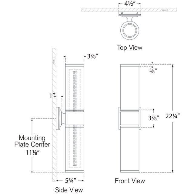 Chapman & Myers for Visual Comfort Signature Halford 22" Double Bath Sconce in Bronze with White Glass For Sale In Houston - Image 6 of 7