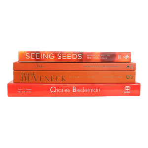 Decorative Books - Canyon Coffee Table Stack - 4 Orange Books