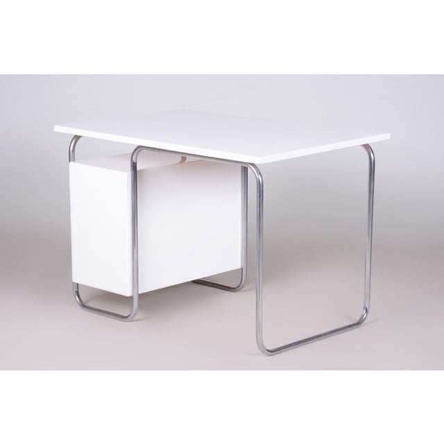 Bauhaus Writing Desk from Robert Slezak, Czechia, 1930s For Sale - Image 10 of 13