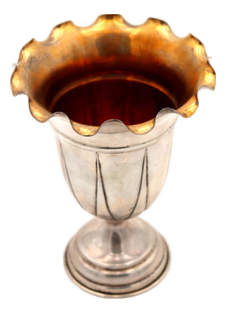 Silver Jug with Friezes and Waves on the Rim