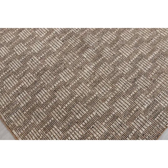 Tan White Wool Jute Hand Woven Rug - 9x12 Ft. For Sale - Image 8 of 11