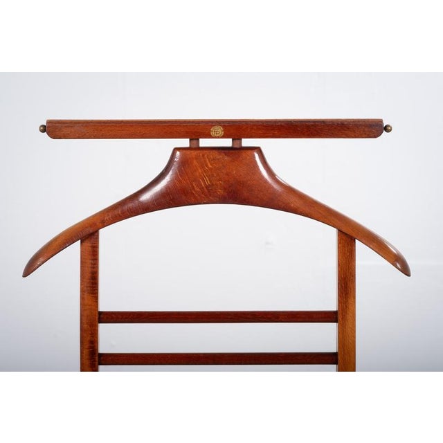 1960s Vintage Scandinavian Stained Beech Valet Stand, 1960s For Sale - Image 5 of 10