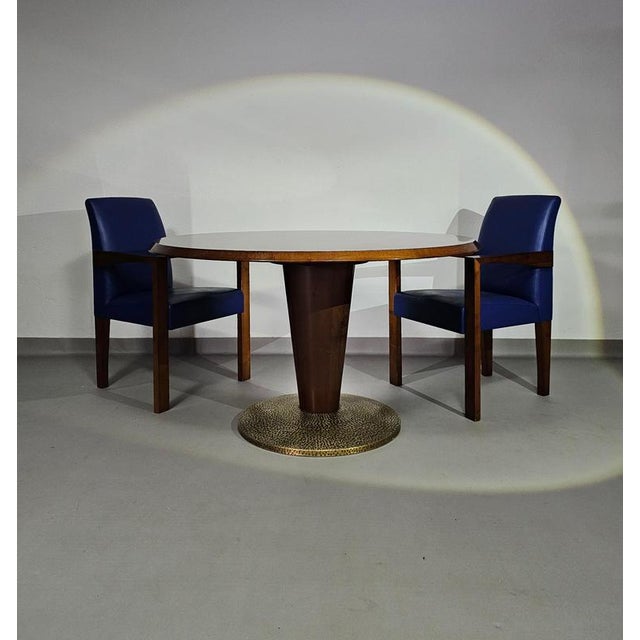 Ying Bridge Conference Chairs in Leather from Hugues Chevalier, Set of 5 For Sale - Image 15 of 18