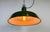 French Industrial Green Enamel Factory Pendant Lamp, 1960s For Sale - Image 11 of 16