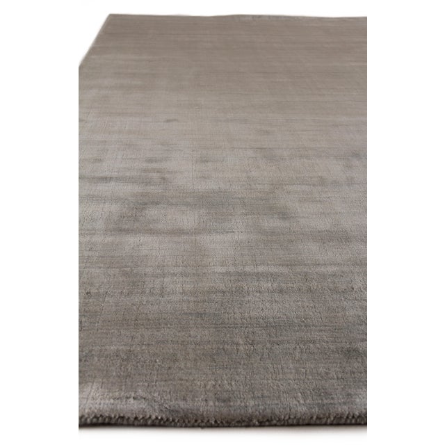 Exquisite Rugs Creil Hand loom Bamboo/Silk Linen Rug-8'x10' For Sale - Image 4 of 7