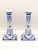 1980s Hand-Painted Candlesticks from Royal Delft, 1988, Set of 2 For Sale - Image 5 of 9