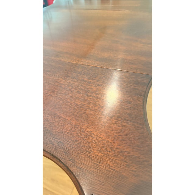 Late 20th Century Kindel Winterthur Mahogany Drop-Leaf Pembroke Table With Drawer For Sale - Image 13 of 14