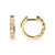 Haus of Brilliance 10K Yellow Gold 1/2 Cttw Round-Cut Diamond Hoop Earrings, Pair For Sale - Image 4 of 4