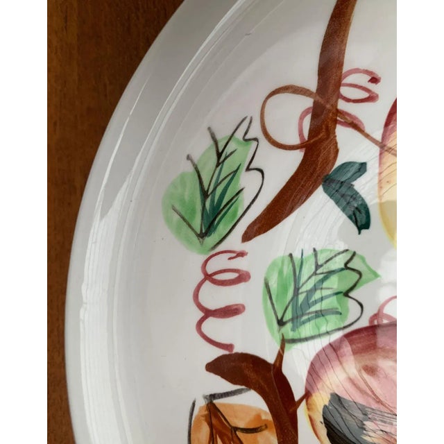 Vintage Ceramic Bowl with Handpainted Floral Decor from S.S. Crown, Japan For Sale - Image 10 of 15