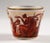 arge antique early 19th c. Coalport porcelain cache pot decorated with neoclassical scenes and drapery in bright red...