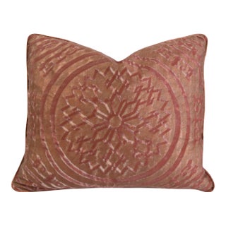 Designer Italian Mariano Fortuny Altare Feather/Down Pillow For Sale