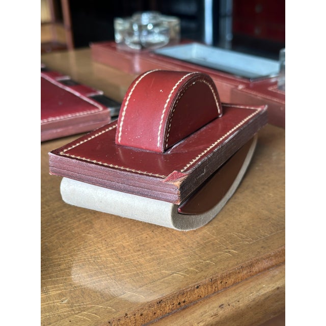 1940s Paul Dupré-Lafon for Hermès Rare Desk Pieces- Set of 4 For Sale - Image 15 of 16