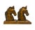 Late 20th Century Vintage Bronze Tone Horse Head Bookends- a Pair For Sale - Image 5 of 7