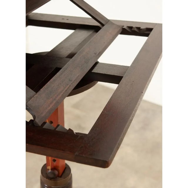 Brown English 19th Century Mahogany Lectern For Sale - Image 8 of 12