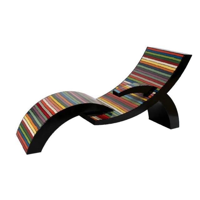 Brother Mel Meyer American (St. Louis), 1928-2013 Painted steel Signed and dated 1990 near the bottom of the footrest....