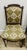 A Pair of Mid 20th Century French Louis XVI Style Accent Chairs With New Classic Upholstery Versace Style For Sale - Image 9 of 10