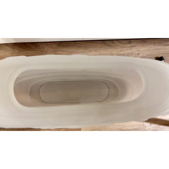 Dolbi Cashier Vase Satin Glass 3d Deer Art Deco Art Nouveau 1960's For Sale In Las Vegas - Image 6 of 9