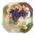 Rare 'Pfeiffer Und Lowenstein' Antique Square Porcelain Bowl Signed Grape Design For Sale