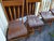 Wood Mid 1800's Hardwood Plank Bottom Primitive Farmhouse Chairs - A Set of Six For Sale - Image 7 of 10