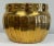 Oversized vintage brass planter pot featuring ribbed exterior with embossed rim. Great size and unique design suitable for...