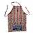 Vintage Guatemalan Jaspe Ikat Textile Apron For Sale