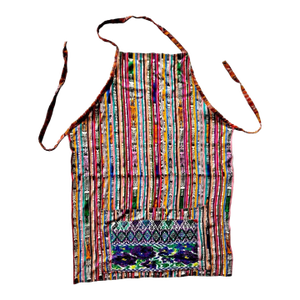 Vintage Guatemalan Jaspe Ikat Textile Apron