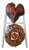 2020s Orbit & Love – One-of-a-Kind Handcrafted Driftwood Clock Duo For Sale