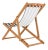 Loren Foldable Sling Chair in Natural & Black & White - a Pair For Sale In Philadelphia - Image 6 of 11