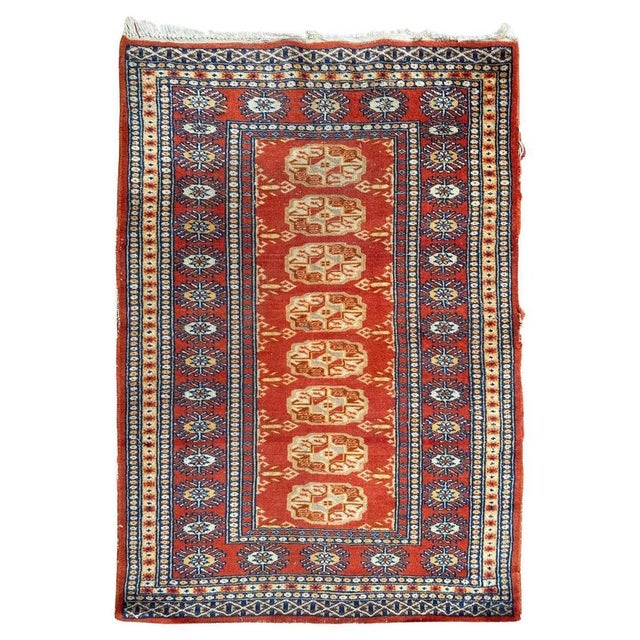 Small Vintage Pakistani Rug, 1980s For Sale - Image 14 of 14