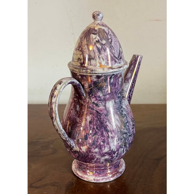 Ceramic Antique Early 19th Century Wedgwood Creamware Pink Luster Small Tea Pot Circa 1810 For Sale - Image 7 of 10