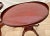 Vintage Mersman Accent Oval Side Tables, Lyre Harp Base, Mahogany Set of Two For Sale - Image 11 of 18