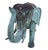 A Pair of Vintage Verdigris Bronze Patinated Elephant Garden Statuary For Sale - Image 9 of 12