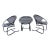 Tempestini Cantilever Radar Chairs - Set of 3 For Sale