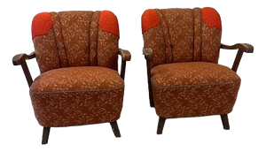 Art Deco Relax Chairs by Halabala for Pravenec, 1920s, Set of 2