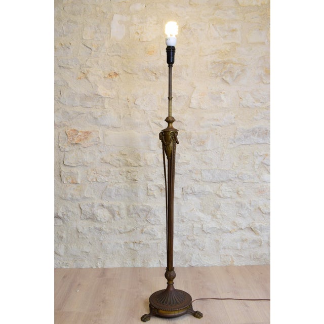 Bronze and Brass Floor Lamp, 1890s For Sale - Image 14 of 18