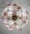 Italian Murano Chandelier with Pink and White Flowers, 1980s For Sale - Image 3 of 12
