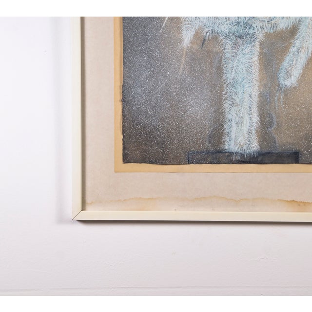 1970s Wolfgang Thesen, Nr. 14, Mixed Media on Paper For Sale - Image 5 of 8