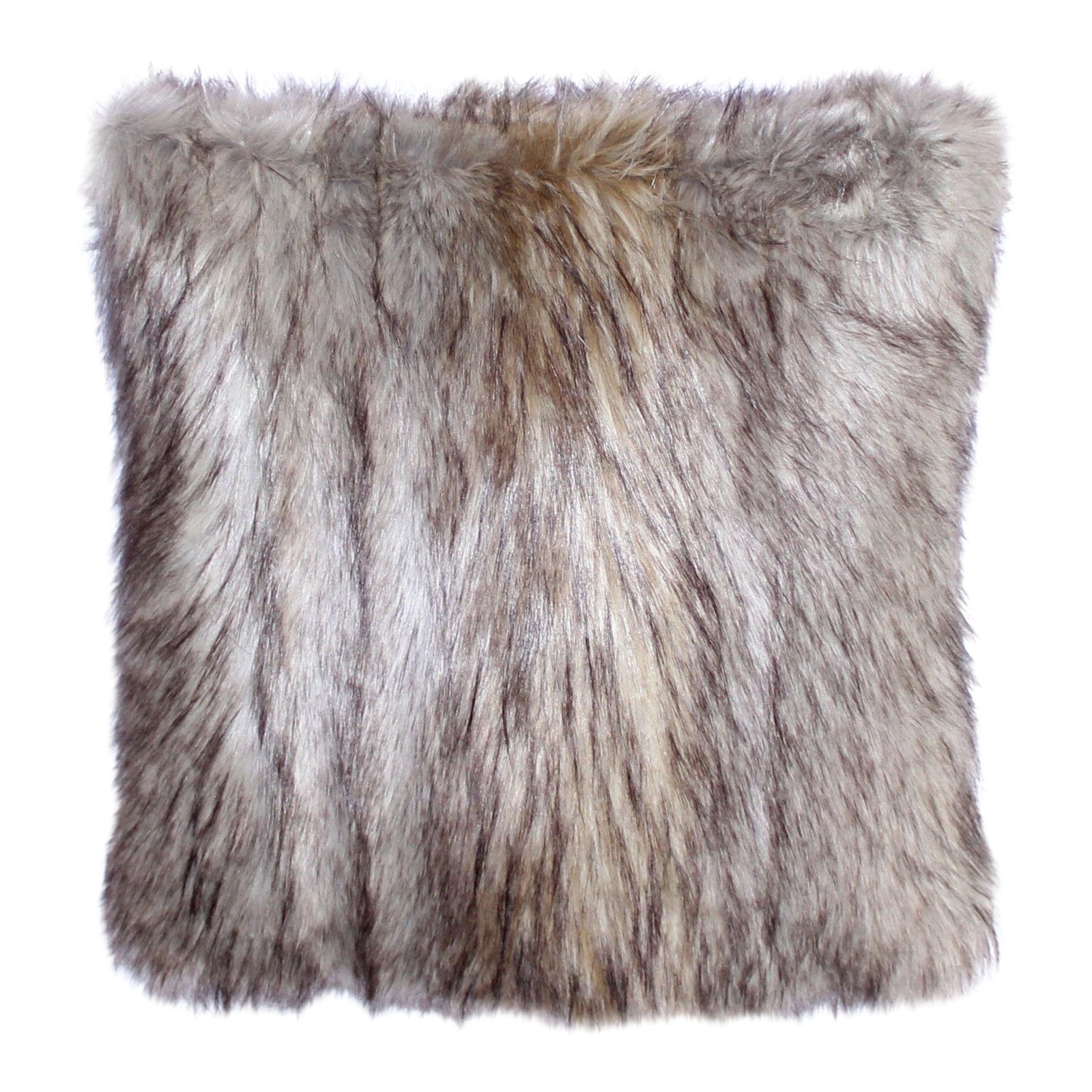 Arctic Wolf Faux Fur Pillow Covers 18 X 18 Set Of 2 Chairish