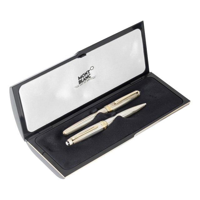 Pens in Silver from Montblanc, Set of 2 For Sale