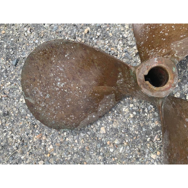 Late 20th Century Bronze Boat Propeller For Sale - Image 4 of 9