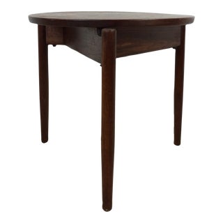 Danish Modern Three Legged End Table For Sale