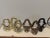 Hollywood Regency Vintage 80's End Cap Finial Hooks Variety of Finishes - Set of 6 For Sale - Image 3 of 3